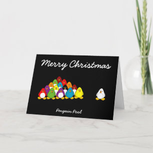 Cartes Pour Fêtes Annuelles Piscine de pingouins