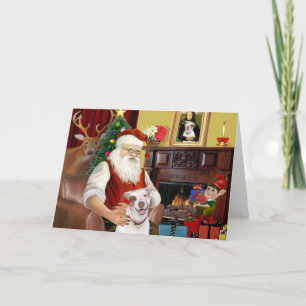 Cartes Pour Fêtes Annuelles Pit Père Noël Bull #2