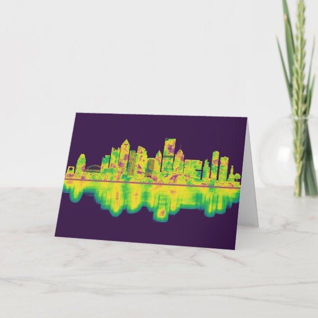 Cartes Pour Fêtes Annuelles Pittsburgh (Devant)
