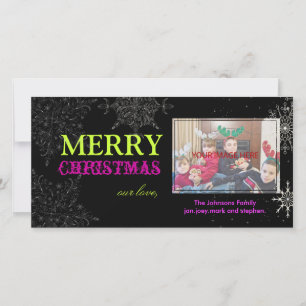 Cartes Pour Fêtes Annuelles PixDezines Flocons, Noël, couleurs DIY..
