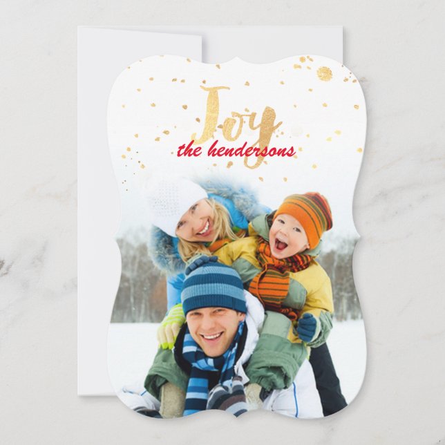 Cartes Pour Fêtes Annuelles PixDezines paillettes d'or/confettis de faux papie (Devant)