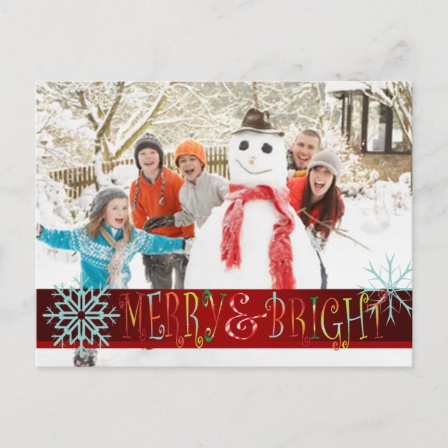 Cartes Pour Fêtes Annuelles PixDezines photo template holiday wishes card (Devant)