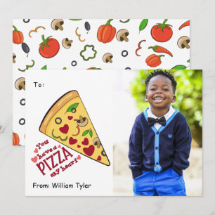 Cartes Pour Fêtes Annuelles Pizza My Heart Classroom Photo Valentines Day