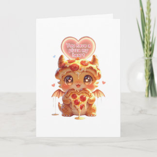 Cartes Pour Fêtes Annuelles Pizza Valentine 