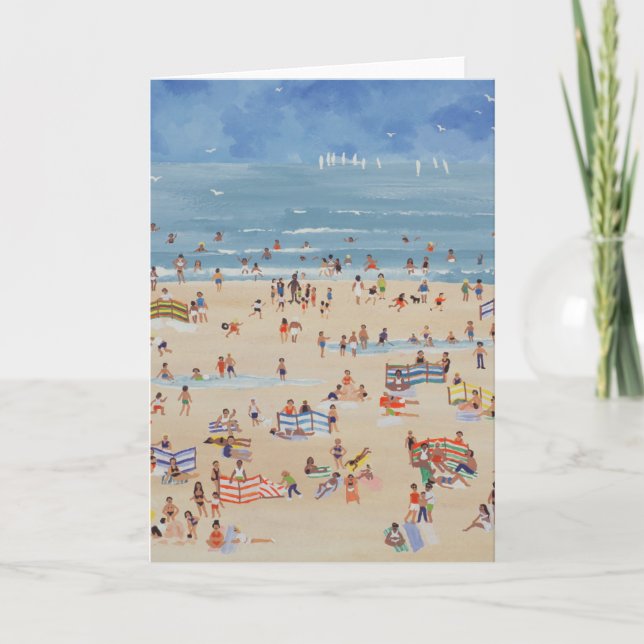 Cartes Pour Fêtes Annuelles Plage (Devant)