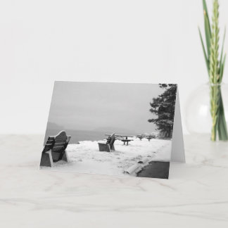 Cartes Pour Fêtes Annuelles Plage de galets Scène d'hiver 3