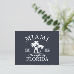 Cartes Pour Fêtes Annuelles Plage de Miami City en Floride