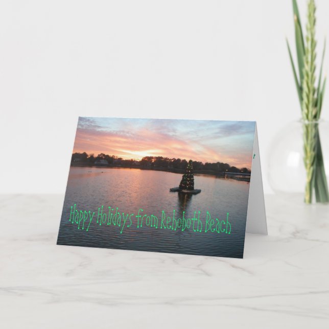Cartes Pour Fêtes Annuelles Plage de Rehoboth, DE Holiday Card (Devant)