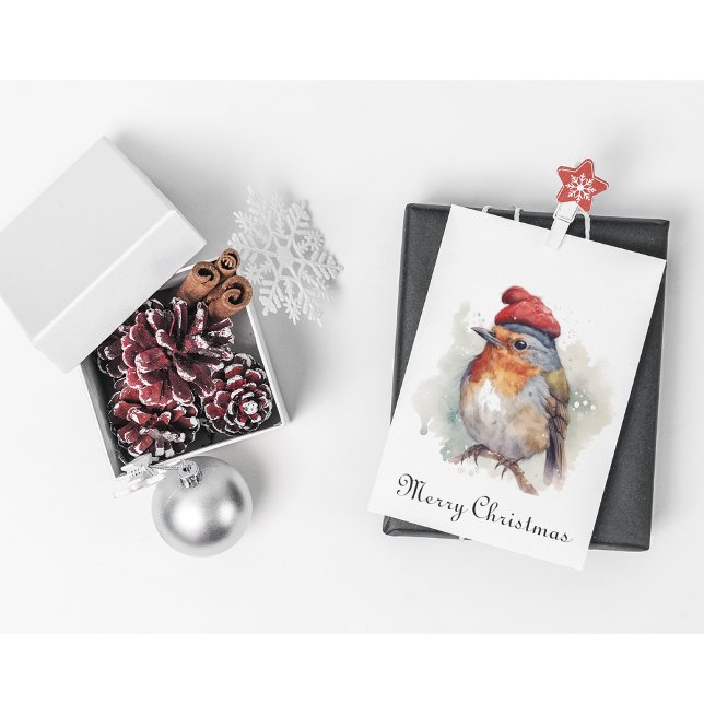 Cartes Pour Fêtes Annuelles Plaisir d'hiver de Robin, sur mesure (Créateur téléchargé)