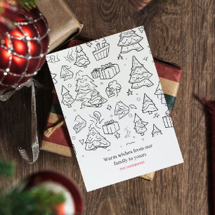 Cartes Pour Fêtes Annuelles Plan Coloriage De Noël