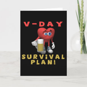 Cartes Pour Fêtes Annuelles Plan de survie de V-Jour