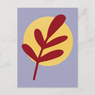 Cartes Pour Fêtes Annuelles Plante rouge Jaune