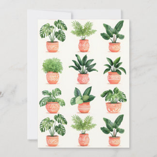 Cartes Pour Fêtes Annuelles Plantes tropicales d'intérieur