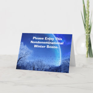 Cartes Pour Fêtes Annuelles Please Enjoy This Nondenominational Winter Scene.