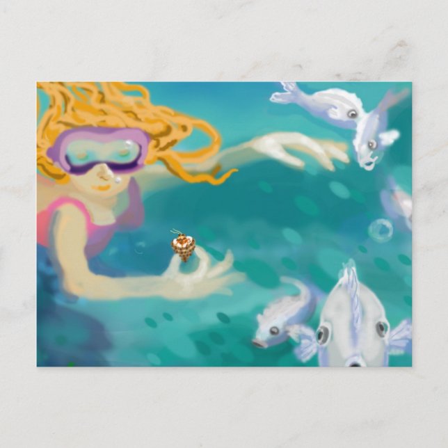 Cartes Pour Fêtes Annuelles Plongée en mer (Devant)
