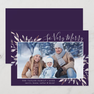 Cartes Pour Fêtes Annuelles Plum de verdure d'hiver si joli paysage photo