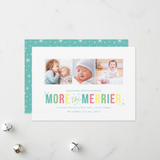 Cartes Pour Fêtes Annuelles Plus d'annonces de naissance de jour férié Merrier