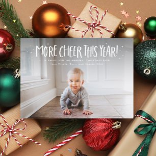Cartes Pour Fêtes Annuelles Plus de bonne humeur cette année photo mignonne de