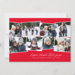 Cartes Pour Fêtes Annuelles Plus de joie cette année collage photo 8