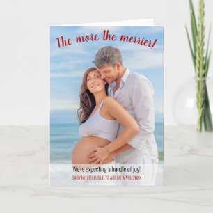 Cartes Pour Fêtes Annuelles Plus la grossesse de photos à blanc complet est me