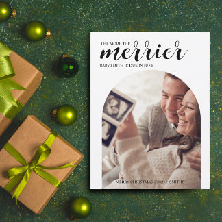 Cartes Pour Fêtes Annuelles Plus la grossesse moderne de Noël est Merrier