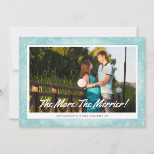 Cartes Pour Fêtes Annuelles Plus la photo horizontale de Merrier Noël