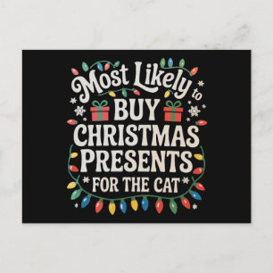 Cartes Pour Fêtes Annuelles Plus susceptible d'acheter des cadeaux de Noël pou
