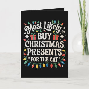 Cartes Pour Fêtes Annuelles Plus susceptible d'acheter des cadeaux de Noël pou