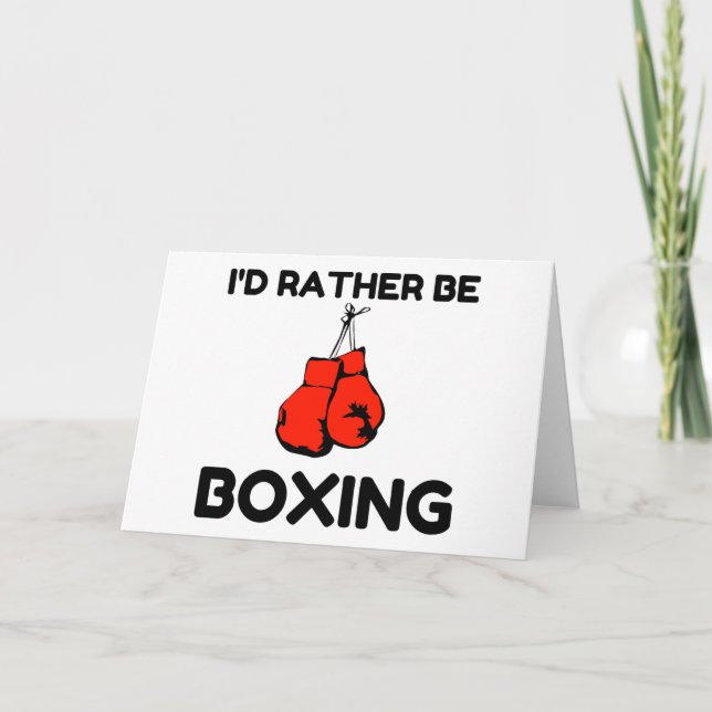 CARTES POUR FÊTES ANNUELLES PLUTÔT DE BOXER (Devant)