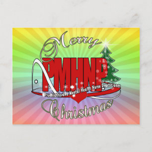 Cartes Pour Fêtes Annuelles PMHNP CHRISTMAS Infirmière psychiatrique en santé 