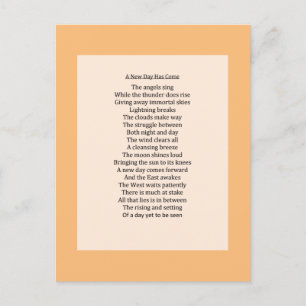 Cartes Pour Fêtes Annuelles Poème original de nature