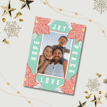 Poinsettia Inspirant Joie Espoir Paix Amour