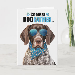 Cartes Pour Fêtes Annuelles Pointeur Shorthair Chien Coolest Papa Fête des pèr