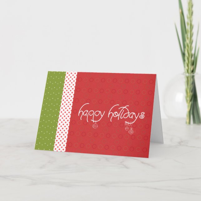 Cartes Pour Fêtes Annuelles Points de Noël (Devant)