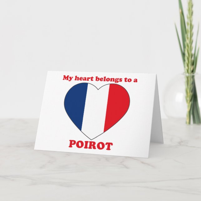 Cartes Pour Fêtes Annuelles Poirot (Devant)