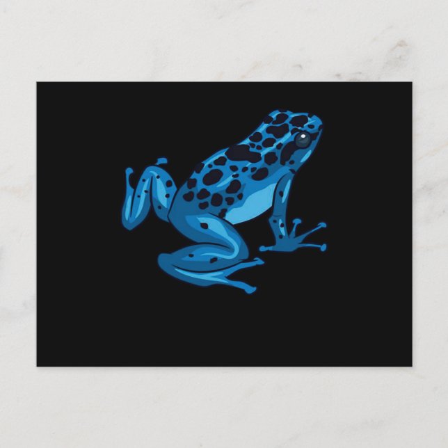 Cartes Pour Fêtes Annuelles Poison Dart Frog Blue Funny Wild Animal Lover (Devant)