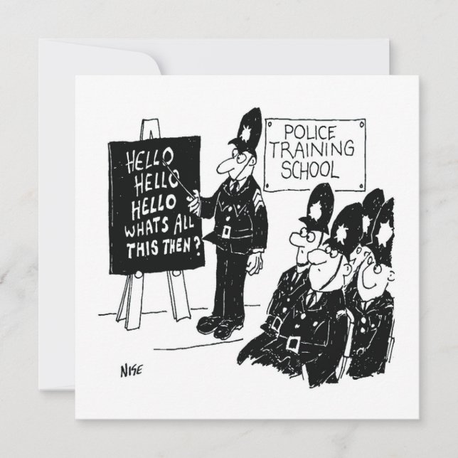 Cartes Pour Fêtes Annuelles Poison pour un Policeman (Devant)