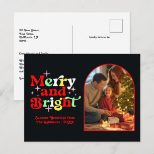 Cartes Pour Fêtes Annuelles Poivre Menthe Tourbillon Joyeux et Lumineux Noël R