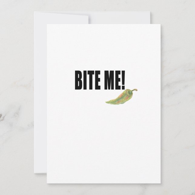 Cartes Pour Fêtes Annuelles Poivron amer. Vegan Edition (Devant)