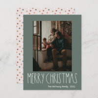 Polka Boho vert point de Noël Vertical une photo