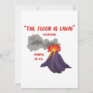 Cartes Pour Fêtes Annuelles Pompéi Le Sol Est Lava