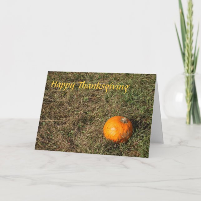 Cartes Pour Fêtes Annuelles Pompon à Field Thanksgiving (Devant)