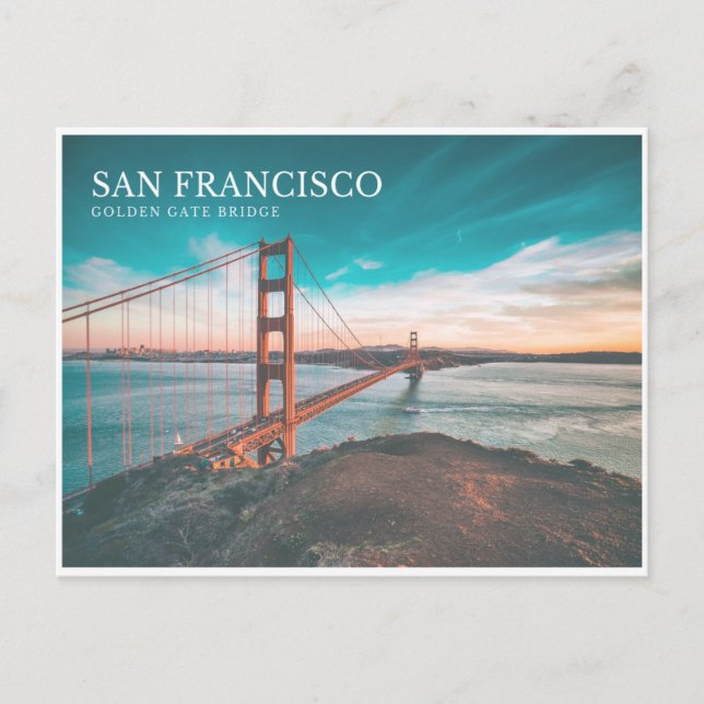 Cartes Pour Fêtes Annuelles Pont Golden Gate (Devant)