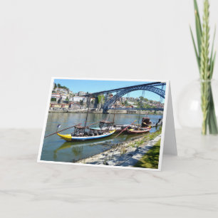 Cartes Pour Fêtes Annuelles Pont Luis 1 sur le fleuve Douro Portugal