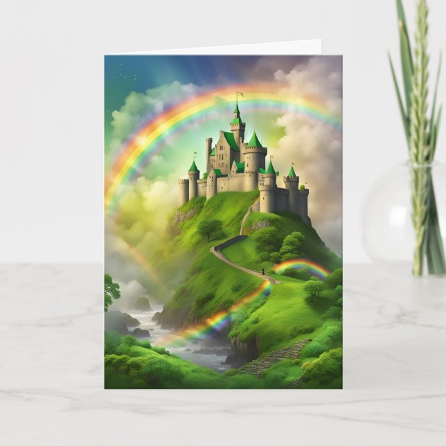 Cartes Pour Fêtes Annuelles Ponts faits de Rainbows St. Patrick's Day (Devant)