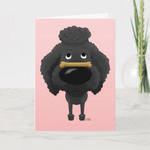 Cartes Pour Fêtes Annuelles Poodle Valentine