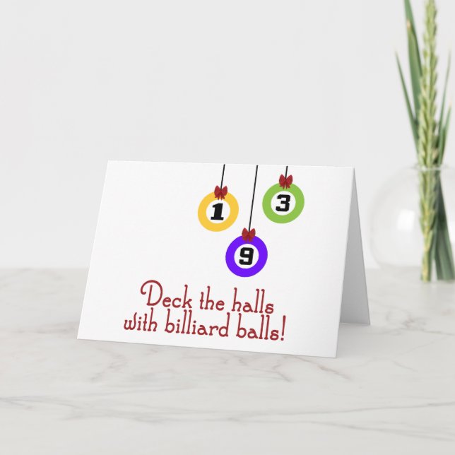 Cartes Pour Fêtes Annuelles PoolChick Deck les halls (Devant)