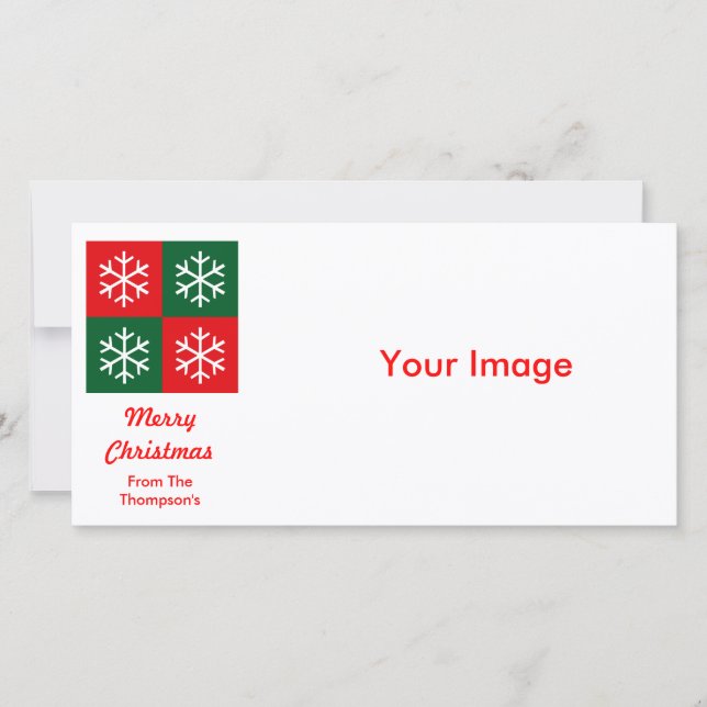 Cartes Pour Fêtes Annuelles Pop Art Snowflakes (Devant)