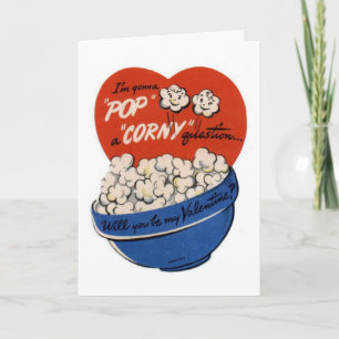 Cartes Pour Fêtes Annuelles Pop "Corny" Valentine