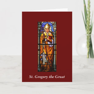 Cartes Pour Fêtes Annuelles Pope Saint Gregory the Great
